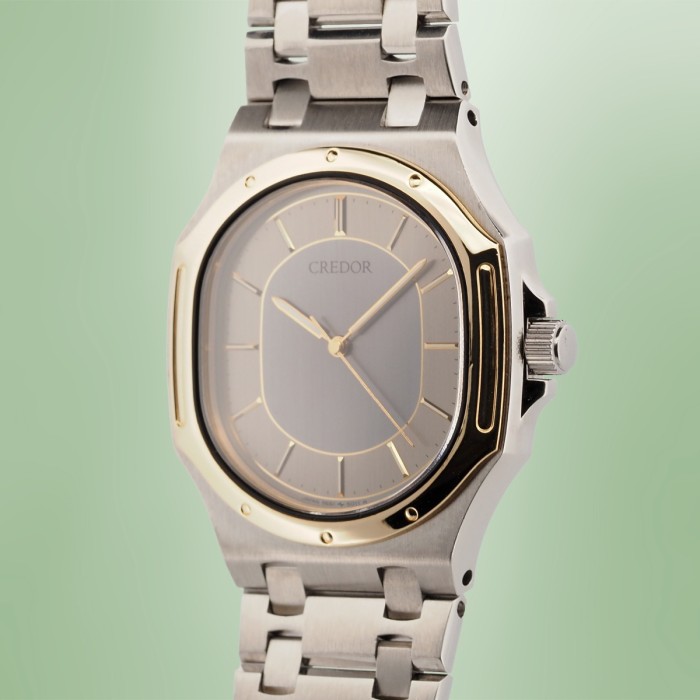 Credor - Seiko "Nautellipse & Royal Oak Style" Twinquartz High Accuracy Quartz Circa 1990 Ref. 9661-5000