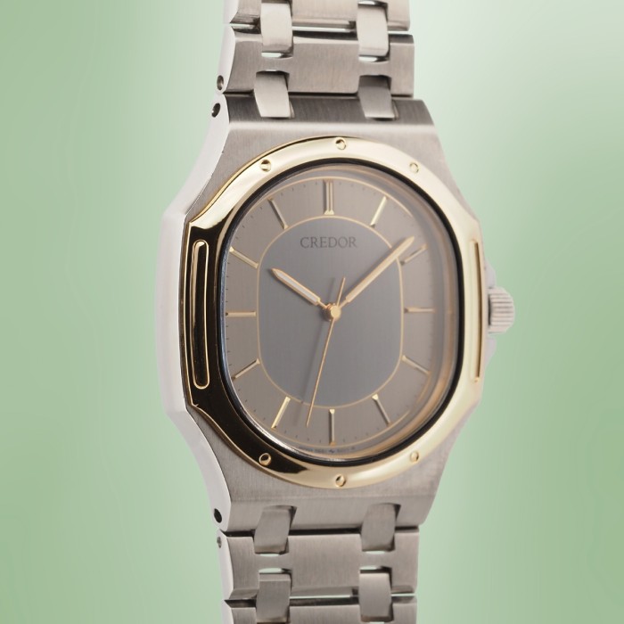 Credor - Seiko "Nautellipse & Royal Oak Style" Twinquartz High Accuracy Quartz Circa 1990 Ref. 9661-5000