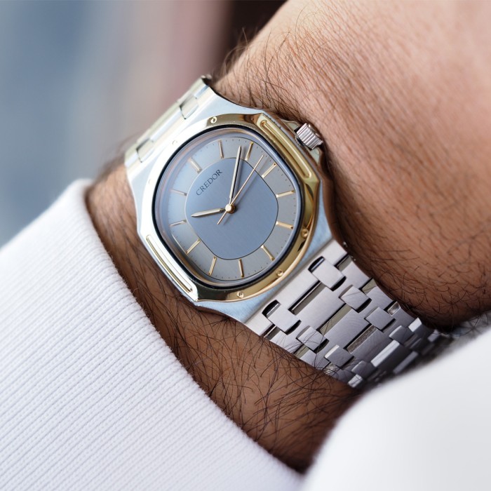 Credor - Seiko "Nautellipse & Royal Oak Style" Twinquartz High Accuracy Quartz Circa 1990 Ref. 9661-5000