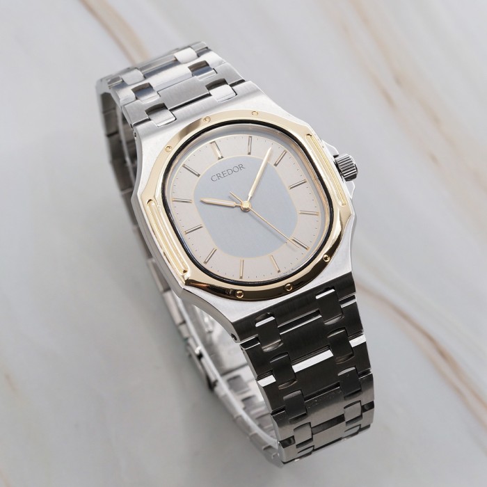 Credor - Seiko "Nautellipse & Royal Oak Style" Twinquartz High Accuracy Quartz Circa 1990 Ref. 9661-5000