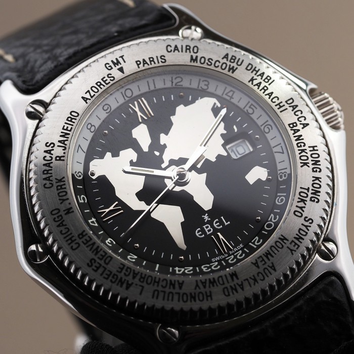 Ebel - Voyager World Time Automatic with box and papers Ref. 9124913