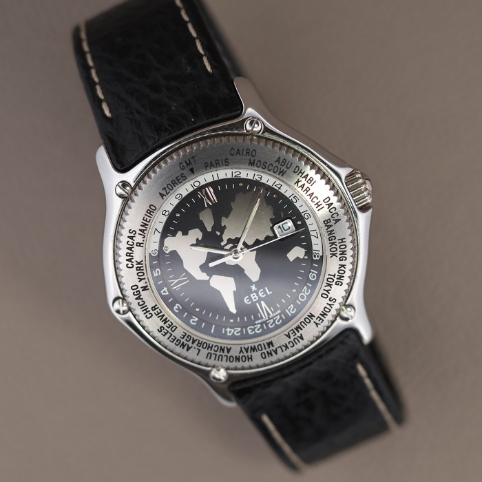 Ebel - Voyager World Time Automatic with box and papers Ref. 9124913