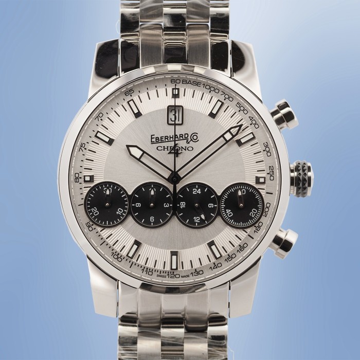 Eberhard - Chrono 4 "21-42" Automatic Chronograph 4 Counters Circa 2025 Full Set Ref. 31073.12 CA99