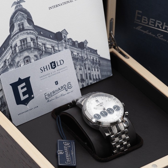 Eberhard - Chrono 4 "21-42" Automatic Chronograph 4 Counters Circa 2025 Full Set Ref. 31073.12 CA99