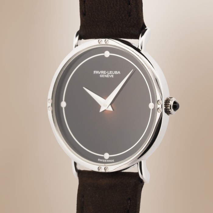 Favre Leuba - Vintage "Coffee Dial" Manual Winding Circa 1980 Ref. 3611-52