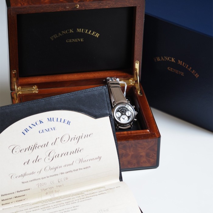 Franck Muller - 30th Anniversary Tribute Double Sided Rattrapante Chronograph For Grail Watch Full Set Circa 2023 Ref. 7000 CC RCDF