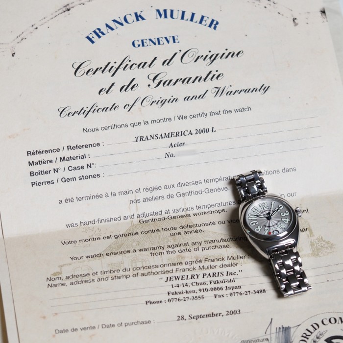 Franck Muller Genève - Transamerica Circa 2000 Ref. 2000 L