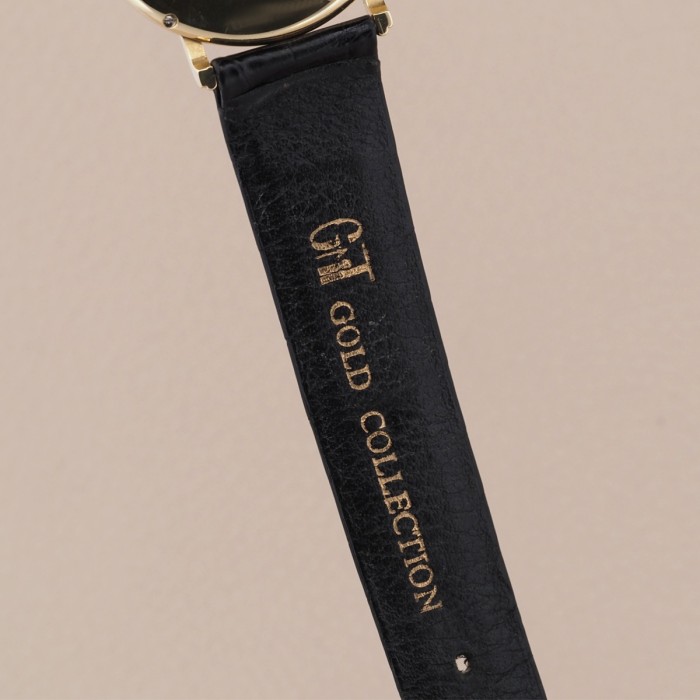 GMT - Gold Collection 18k Yellow Gold Skeleton Watch 