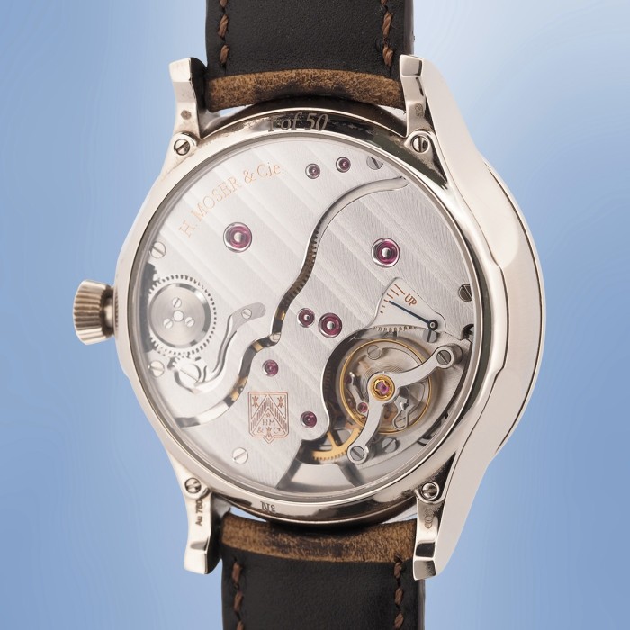 H. Moser & Cie -  Venturer Big Date White Gold Manual Winding " Purity Funky" Blue Fumé Dial Full Set Circa 2018 Ref. 2100-0203