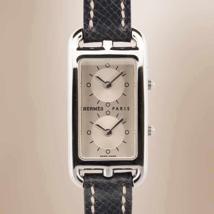 Hermès - Cape Cod "Dual Time" Quartz Circa 2010 Ref. CC3-210