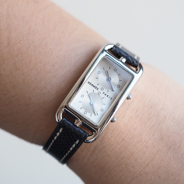 Hermès - Cape Cod "Dual Time" Quartz Circa 2010 Ref. CC3-210