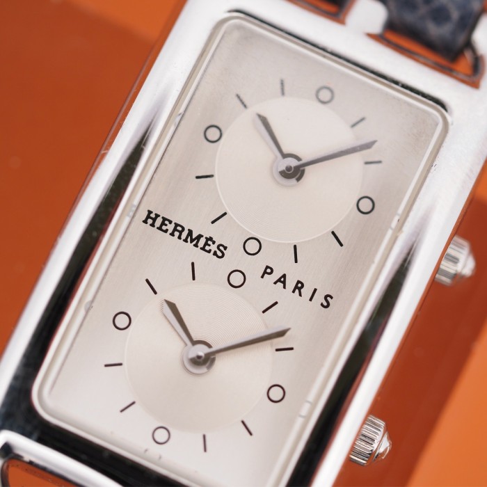 Hermès - Cape Cod "Dual Time" Quartz Circa 2010 Ref. CC3-210