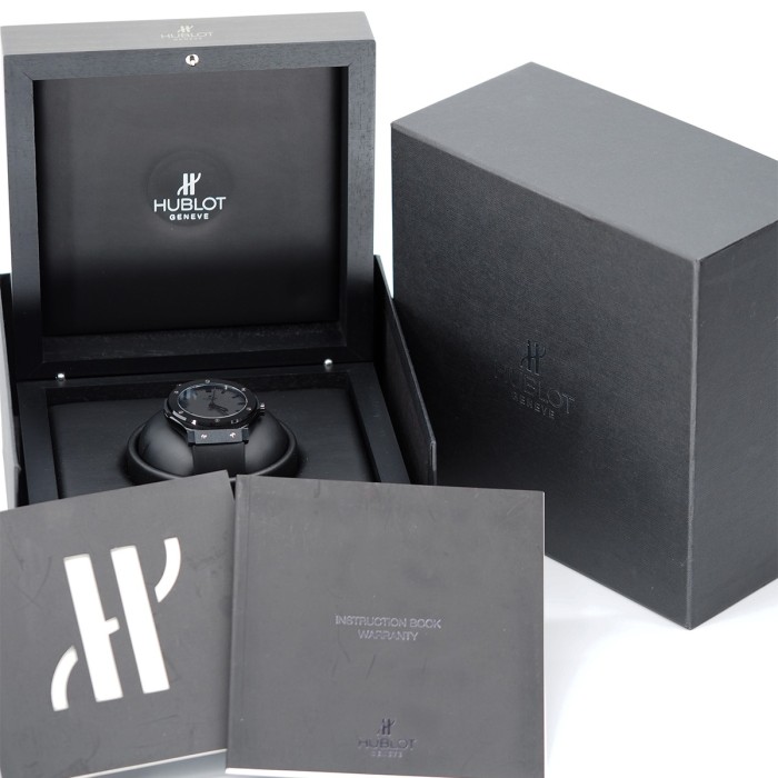 Hublot - Classic Fusion Big Bang All Black Automatic Titanium & Ceramic Limited Edition 500 pc. Circa 2008 Full Set Ref. 501.CM.1110.RX