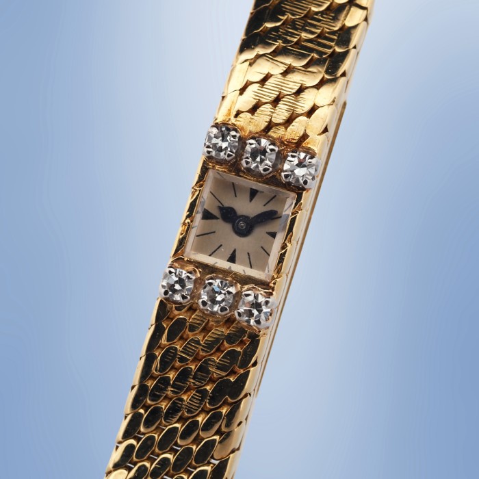 Jaeger-LeCoultre - JLC Calibre 101 jewellery watch in 18k YG and diamonds
