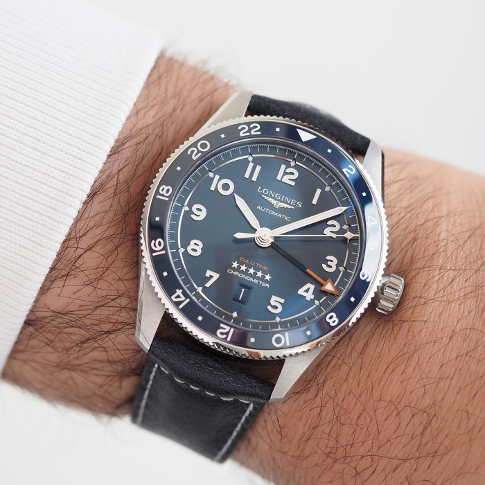 Longines - Spirit Zulu Time GMT Blue Full Set Ref. L3.812.4