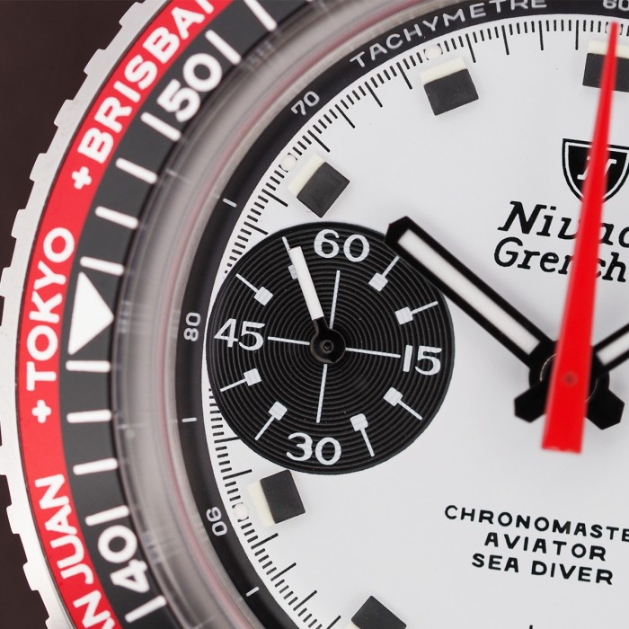 Nivada - Chronomaster Aviator Sea Diver Singer Paul Newman Inter. Bezel 38mm Full Set 2024