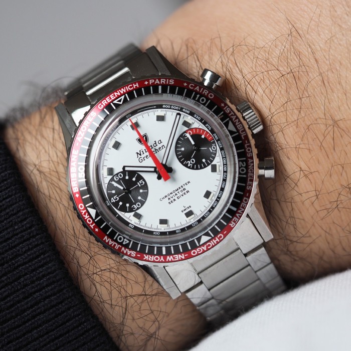 Nivada - Chronomaster Aviator Sea Diver Singer Paul Newman Inter. Bezel 38mm Full Set 2024