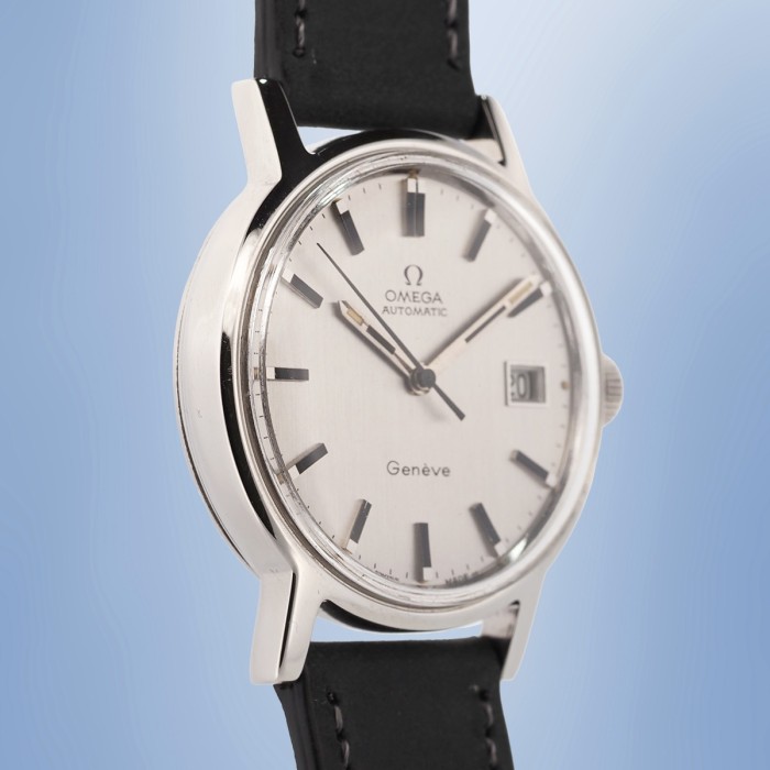 Omega - Genève Automatic Quick Stem Date Circa 1970 Ref. 166.0098