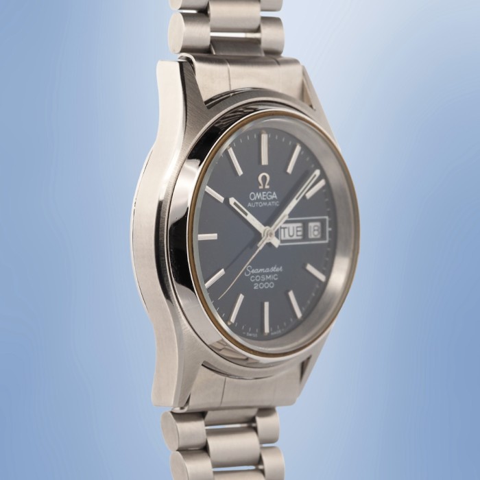 Omega - Seamaster Cosmic 2000 Automatic Day-Date Spider Dial Circa 1970 Ref. 166.1129