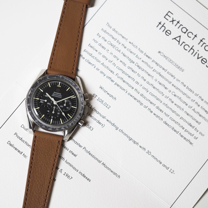 Omega - Speedmaster Professional Moonwatch Cal.321 1967 with Extract from The Archives Ref. ST 105.012-66
