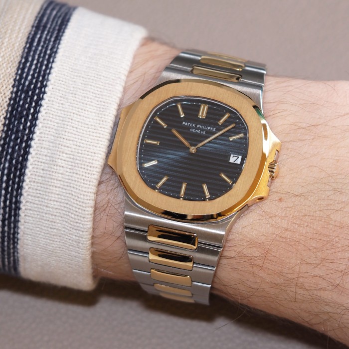 Patek Philippe - Nautilus Jumbo Ref. 3700/11 Two Tone from 1984 with extract of archives