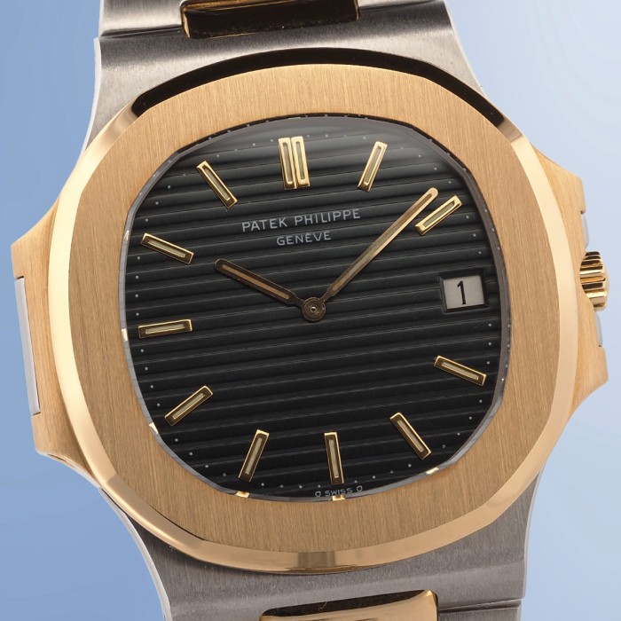Patek Philippe - Nautilus Jumbo Ref. 3700/11 Two Tone from 1984 with extract of archives