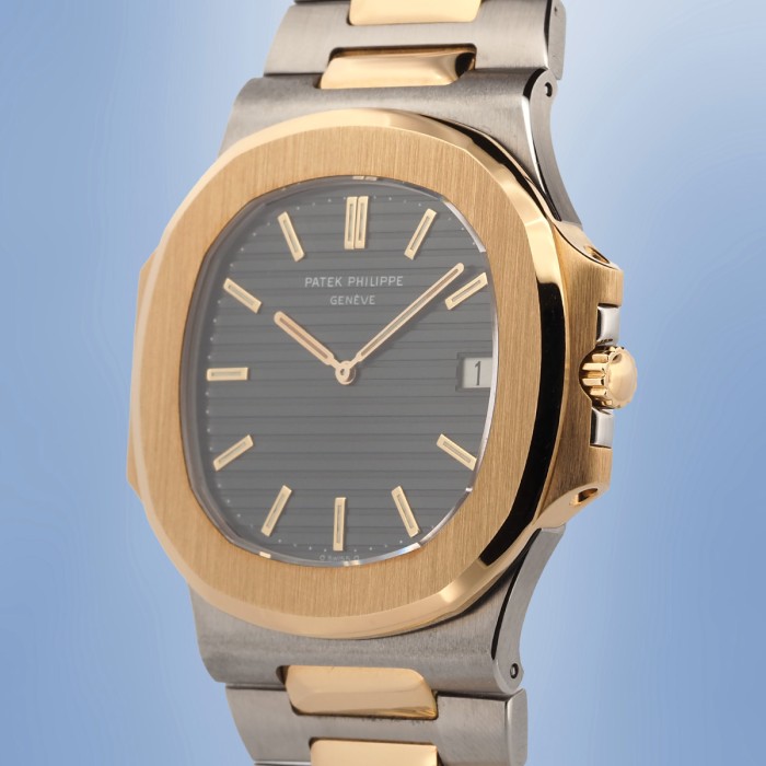 Patek Philippe - Nautilus Jumbo Ref. 3700/11 Two Tone from 1984 with extract of archives