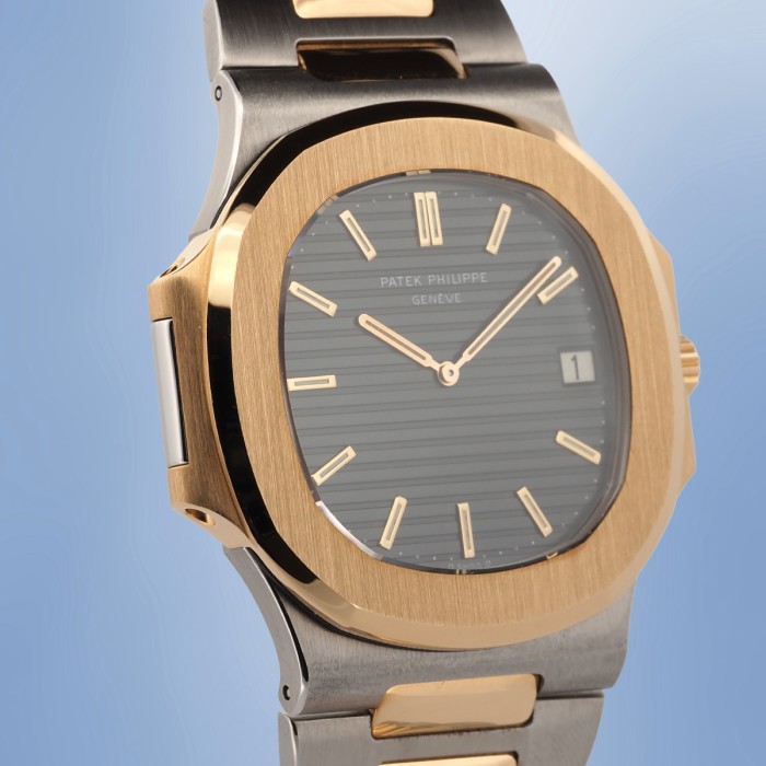 Patek Philippe - Nautilus Jumbo Ref. 3700/11 Two Tone from 1984 with extract of archives