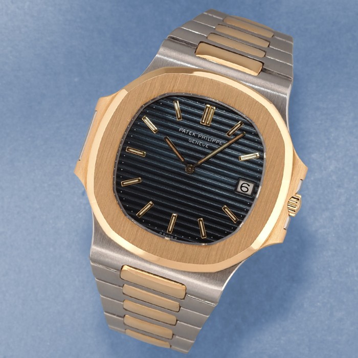 Patek Philippe - Nautilus Jumbo Ref. 3700/11 Two Tone from 1984 with extract of archives
