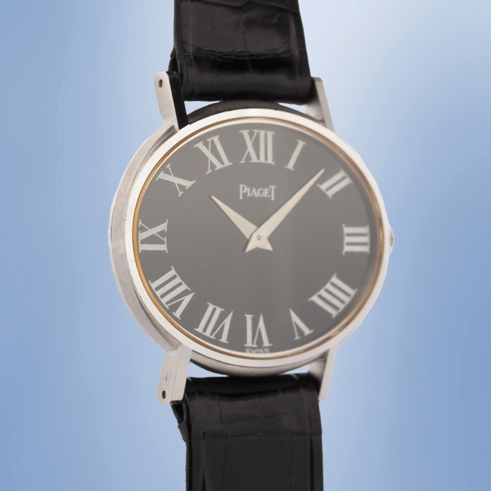 Piaget - Vintage Oval 9P Mechanical 18k White Gold Ref. 9871
