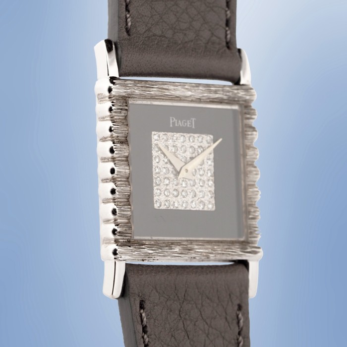 Piaget - Vintage Diamond & Onyx Dial White Gold 24mm Circa 1970 Ref. 9131C16