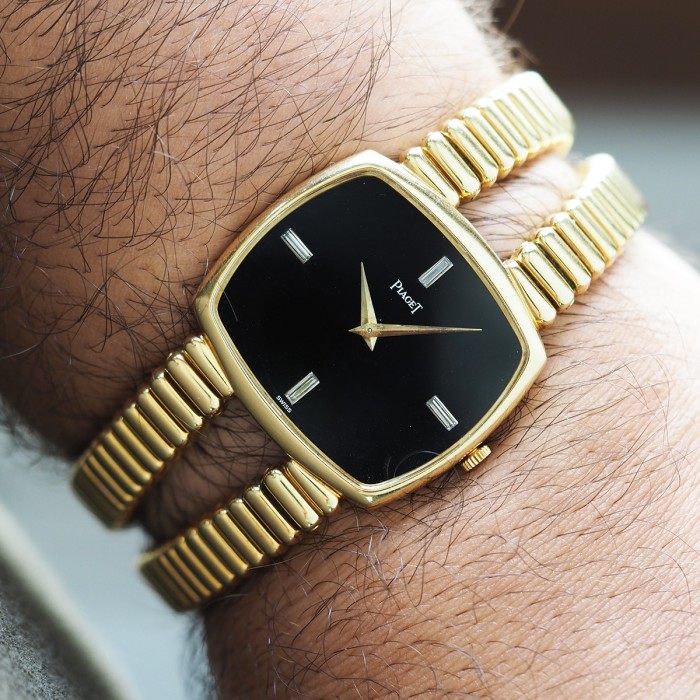 Piaget - "Black Tie Emparador" Vintage Onyx Dial and Diamond Markers Circa 1970 Piaget Cal. 9P1 Ref. 9731 C 210