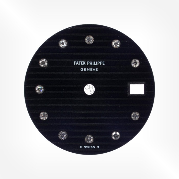 Patek Philippe - Black Dial with Diamond indexes 19.80mm Ref. 4700 2