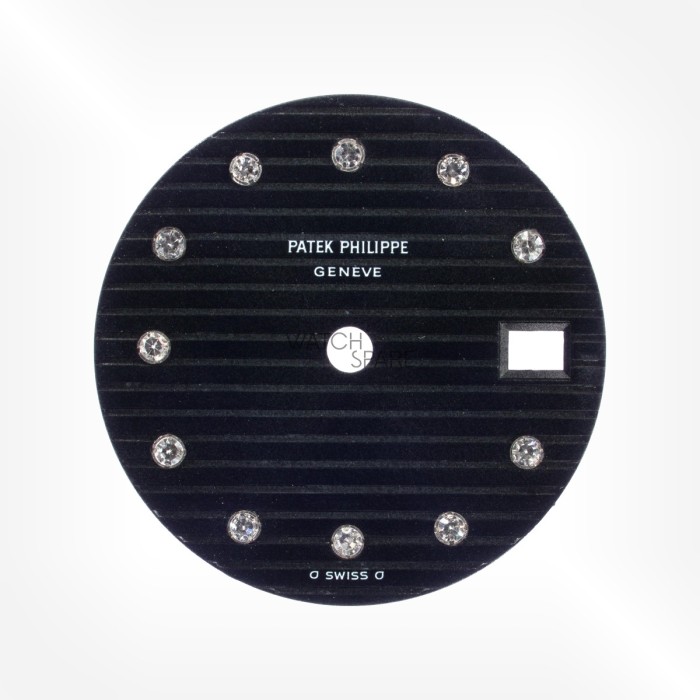 Patek Philippe - Dark Blue/ Black Dial with Diamond indexes 19.80mm Ref. 4700