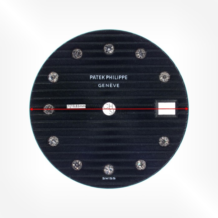 Patek Philippe - Black Dial with Diamond indexes 19.83mm Ref. 4700