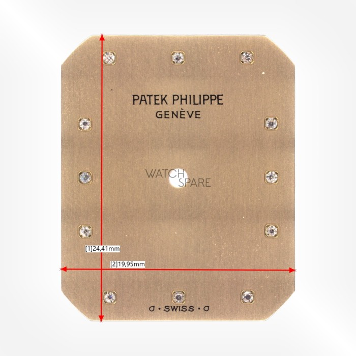 Patek Philippe - 3N Champagne Dial with Diamond indexes 24.41 x 19.95mm