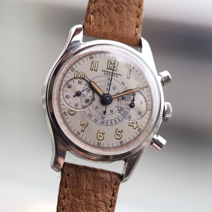 Rogers - Swiss Vintage Chronograph Landeron 248 34.5mm Ref. 351