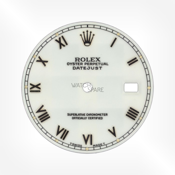 Rolex - White Datejust Dial 27,81mm with hands