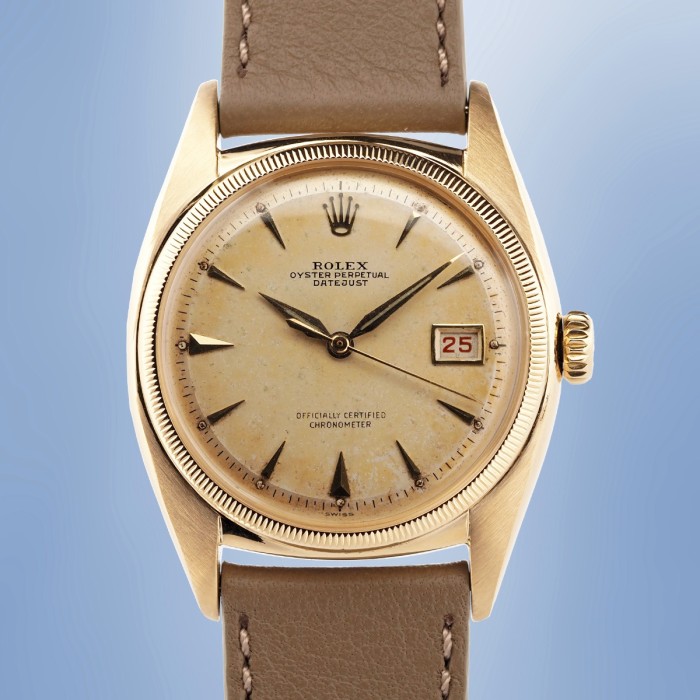 Rolex - Datejust "Ovettone" 36mm in 18k Yellow Gold Circa 1950 Ref. 6105
