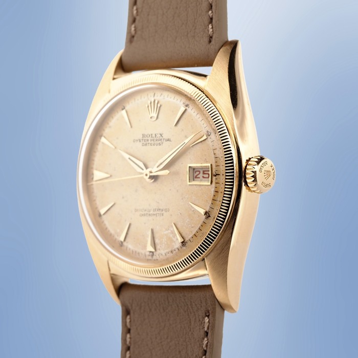 Rolex - Datejust "Ovettone" 36mm in 18k Yellow Gold Circa 1950 Ref. 6105