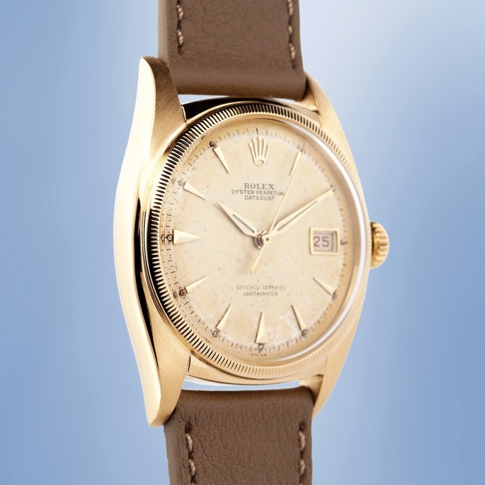 Rolex - Datejust "Ovettone" 36mm in 18k Yellow Gold Circa 1950 Ref. 6105