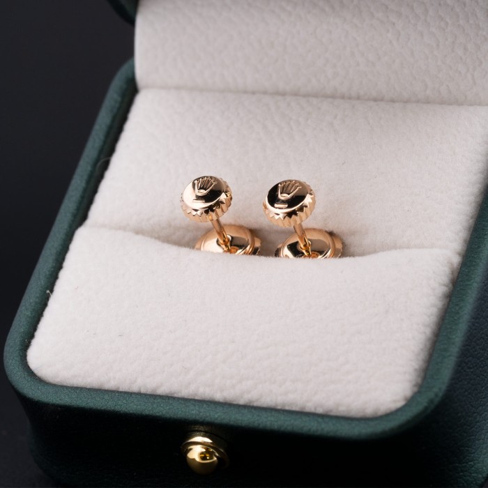 Watch Spare - Earrings made from original Rolex vintage crown of 4.6mm