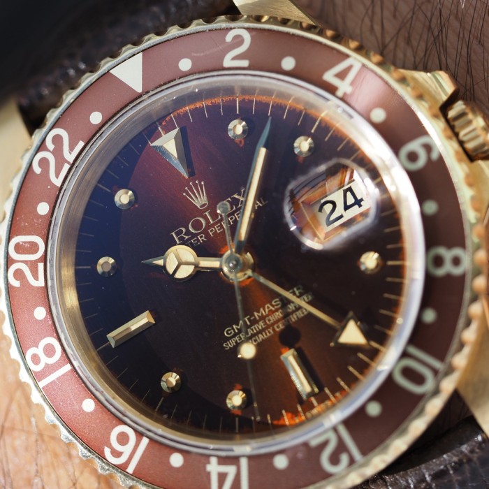 Rolex - GMT Master II "Nipple & Lava Dial" Vintage Circa 1980 Ref. 16758
