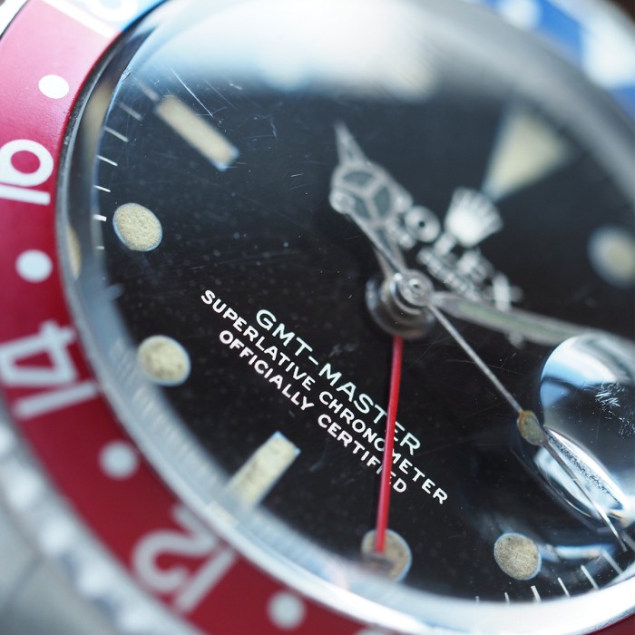 Rolex - GMT Master II "Pepsi" Gilt Dial Vintage Circa 1965 Ref. 1675 