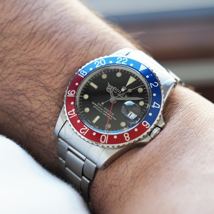 Rolex - GMT Master II "Pepsi" Gilt Dial Vintage Circa 1965 Ref. 1675 