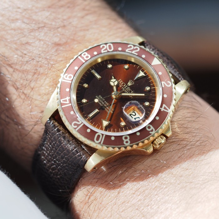 Rolex - GMT Master II "Nipple & Lava Dial" Vintage Circa 1980 Ref. 16758