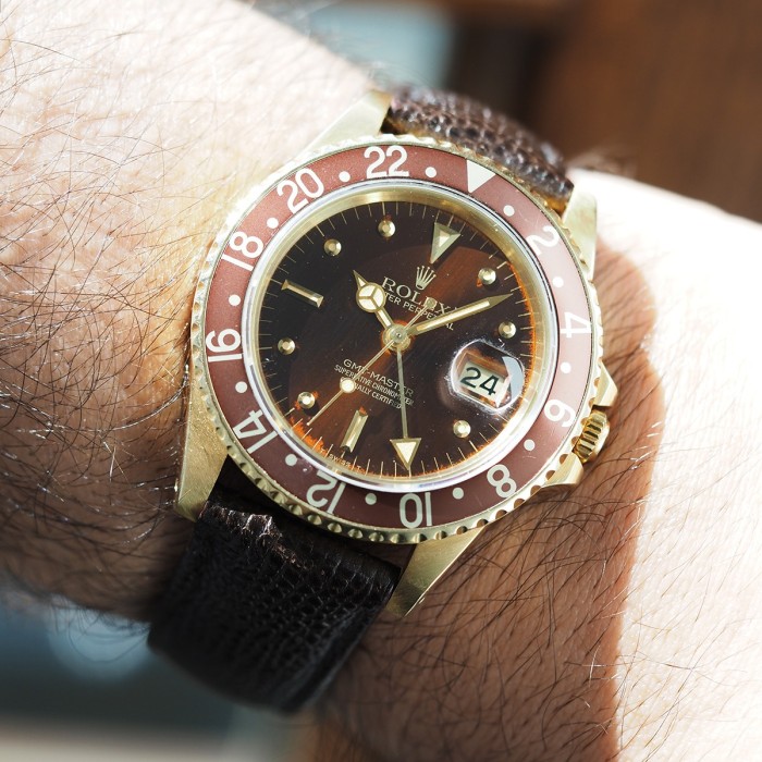 Rolex - GMT Master II "Nipple & Lava Dial" Vintage Circa 1980 Ref. 16758