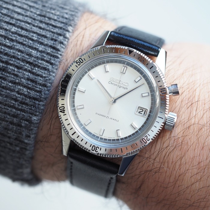 Seiko - Chronograph Diashock Vintage Monopusher Ref. 5717-8990