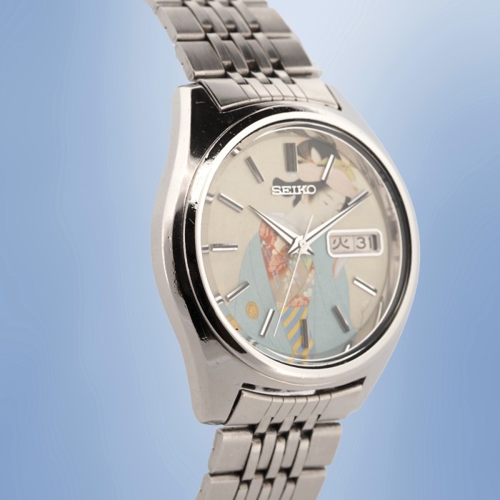 Seiko - 5 Actus Japanese Print Shoen Uemura Shunpo Circa 1972 Ref. 7019-7060