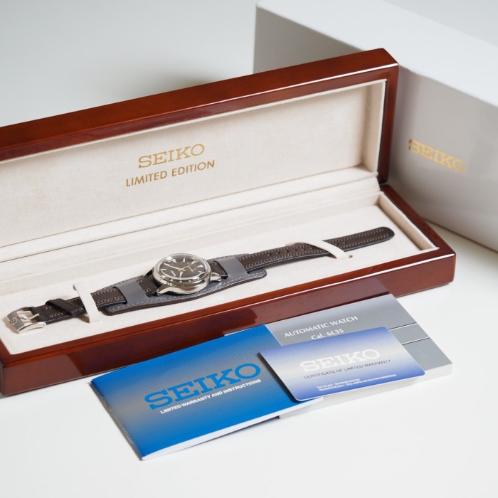 Seiko - Prospex JDM First Alpinist Re-Creation Limited Edition 1959 pieces 6L35-00E0 Circa 2021 Full Set Ref. SBEN001